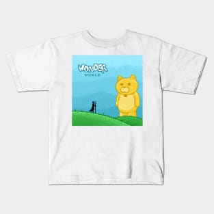 Wonder world - pixel art Kids T-Shirt